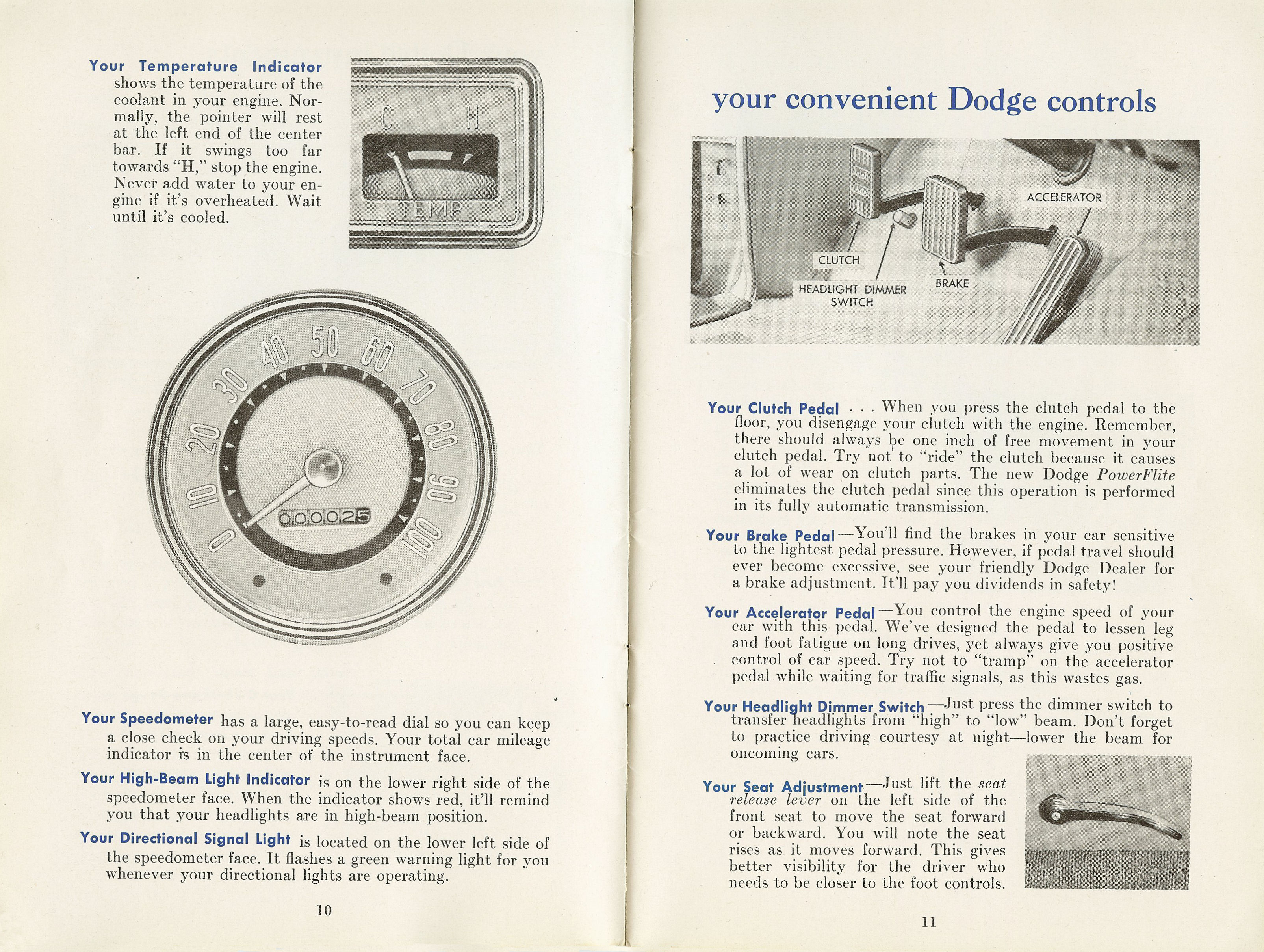 1954 Dodge Car Owners Manual Page 28